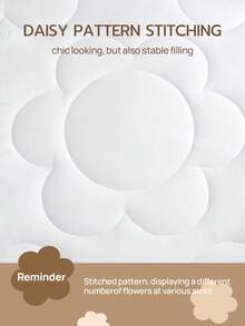 1 件蓬松温暖花卉针法四季被子，带角扣，Cloud Comfort 羽绒替代羽绒被芯，适合所有尺寸的床 - 白色 - 查看 6