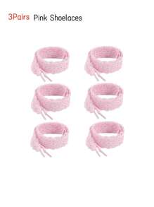 Cordones de encaje con lazo al estilo coreano de la marca pequeña, de 120 cm de color rosa intenso, accesorio para zapatillas deportivas casuales para mujeres y hombres, zapatillas, zapatos casuales, zapatos blancos, zapatos de baloncesto, zapatillas de running de verano, artículos esenciales para dormitorio, Halloween, Navidad