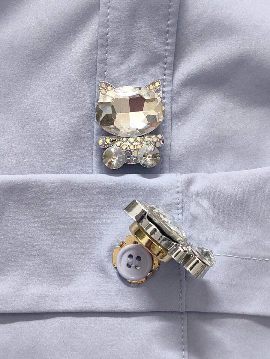 2pcs Button Cover For Shirt Flower Cufflinks Covers Flower Sleeve Button Clip On Button For Dress Wedding Tux Decoration Button Clothing Accessories Gifts