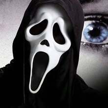 1pc Halloween Scream Ghost Mask, Scary Horrific Face Mask For Halloween Costume Party Decorations - Multicolor - View 1