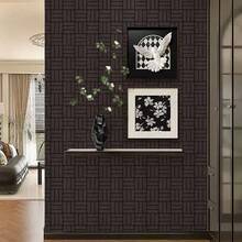 2 Pcs 3D Mosaic Groove Art Design Self-Adhesive Decorative Wall Stickers, Suitable For Living Room, Kitchen, TV Background, Waterproof & Mildew-Proof Wall Paper, Size: 2pcs*11.8in*11.8in - Multicolor - View 5