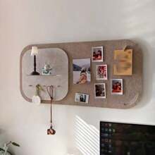 1 peça de painel perfurado de feltro de 40 x 80 cm, suporte de decoração de parede sem moldura, sem necessidade de perfuração, material escolar, volta às aulas