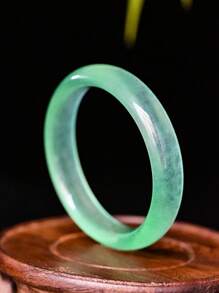 Natürliches Quarz Eis Blumen Jade Armband. Transparente Eis Jade Heilserie Gletscherkorn Quarz Stein Armband. Modischer Luxus Schmuck für Frauen, geeignet für den täglichen Gebrauch (kommt mit Geschenkbox)