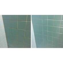 Fuginator - cepillo para polvo de limpieza para azulejos y lechada: cepillo para polvo de limpieza de cerdas de nailon rígido, limpiador de tina y ducha para juntas de piso y costuras de azulejos, - Blanco/Azul - Ver 12