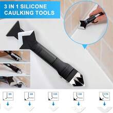 Kit de 2 paquetes de 4 oz de sellador de silicona a prueba de agua transparente de 8 oz, reparación de juntas de azulejos, incluye raspador para retirar el cemento de las juntas, a prueba de contracción y grietas para baño, ducha, cocina y piso - Blanco - Ver 6