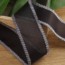 银色金属雪纺丝带,DIY服装,帽子,礼品盒,花卉装饰,蝴蝶结,发饰材料 - 彩色 - 查看 15