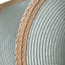 2 Stücke/8 Stücke/10 Stücke mintgrüne runde Tischsets, hitzebeständig für Restaurant, Küche, Esszimmer Dekoration, Küchen Verbrühschutz Tischsets, Stoff Tischmatten für Zuhause, gewebte hitzebeständige Untersetzer, geeignet für Feiertage, Hochzeiten, Partydekoration, Innen- und Außenveranstaltungen Zuhause, minimalistische Esszimmer Anordnung, Schutz verschiedener Geschirre