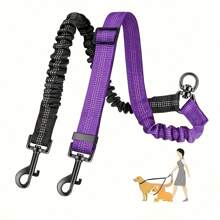 Large Dog Leash Anti-Pulling Retractable Pet Leash, 2-In-1 Design, 2 Colors