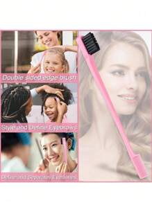 6pcs Hair Comb Set: Wet & Dry Curling Brush, Suitable For Natural 3/4 Abc Curls; Ultra-Fine Spray Bottle Hair Brush, Rat-Tail Comb, Edge Comb. Hair Styling Tools For Thick & Thin Hair Care, Hair Styling Kit, Hair Tool Kit, Hairstyling Set