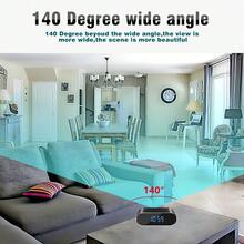 Digital Alarm Clock With Camera, Hidden Security 1080P HD Camera Round Electronic Clock With Motion Detection/Night Vision For Home And Office Security - 黑色 - 查看 3