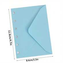 5pcs A7 Binder Pockets - No Zipper, Hole Budget Envelopes & Money Organizer Inserts For A7 Wallets School Supplies,Back To School
