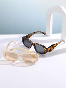 Lot de 2 lunettes de vue asymétriques à la mode, style européen et américain