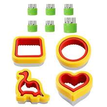 6 قطع/8 قطع/9 قطع/12 قطعة قطاعات بسكويت من الفولاذ المقاوم للصدأ بأشكال فاكهة, مزيج عشوائي من الأنماط المطبخ قطاعات بسكويت - مزيج - مشاهدة 13