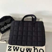 Bolsa portátil premium para laptop de 14" y 15.6", maletín y organizador de documentos - Negro - Ver 8