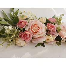 1 件婚礼拱门花 - 人造花饰 - 适用于婚礼拱门仪式标志、婚礼椅背装饰、节日和派对装饰、春夏装饰 - 适合婚礼和活动 - 送给新娘和活动策划者的完美礼物