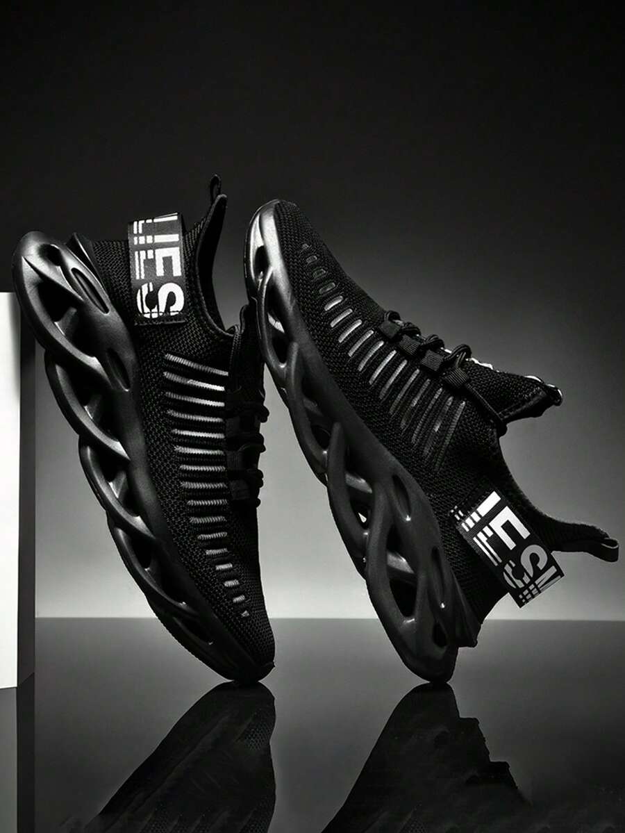 2025 Nuevos tenis ultraligeros y transpirables para parejas, calzado casual para exteriores, zapatos para correr, zapatos cómodos para senderismo, suela compuesta de MD + espiga, antideslizante, suave y cómodo, diseño asimétrico con patrón aleatorio, perfectos para un look deportivo con jeans