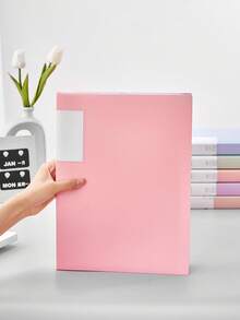 A4 透明插页文件夹，学生专用，试卷，乐谱，证书收集，办公室文件夹，活页夹，返校，学校用品 - 彩色 - 查看 6