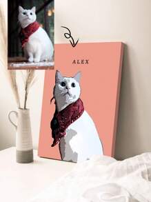 1pc Framed Custom Dog And Cat Pet Portraits, Personalized Pet Vectors, Cartoon Pet Portraits, Pet Drawing (Head To Chest), Valentine's Day, Valentine's Day Decor Stylish,Adorable,Colorful Custom,Personalized,Unique Ideal Gifts For Her Friends,School Students,Workers,Pets School,Home,Office Birthday Graduation,Multi-Functional, Ornamental,Reusable,Exquisite,Stylish,High-Quality,Colorful,Modern,Custom,Personalized,Unique,Ideal Gifts For Him,Ideal Gifts For Her,Boyfriend,Dad,Girlfriend,Mom,Family,Friends,Tea Room,Home,Garden,Office,For Anniversaries,For Valentine's Day,For Mother's Day,For Birthdays,For Father's Day,For Graduation,For Weddings,For Housewarming,Slow Summer Living,Customized Wall Art,Vintage,Xmas Decoration, Autumn Home Refresh, Scandinavian Cozy Home, Warm Ambience