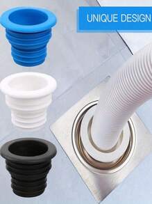 1/2/4pcs Floor Drain Odor-Proof Sealing Plug, Washing Machine Drain Silicone Ring, Drain Deodorizing Sealing Ring, Bathroom Accessories