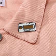 Tea Powered Enamel Brooch Fashion Decorative Brooches Ornaments Lapel Bag Badges Jewelry Gifts 2025 New Style Backpack For School