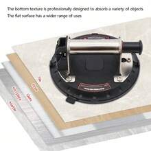 YUNRUX 2PCS Glass Suction Cups, Vacuum Suction Cups, Vacuum Glass Lifter Tile Stone Glass Lifter Suction Cups Heavy Duty