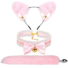 Ensemble de 5 pièces d'accessoires pour jouets érotiques SMS - queue anale, boule buccale et clip, jouets sexuels, produits SM pour homme, femme ou couple