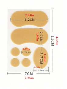 100pcs Thin Transparent High Heel Pads, Invisible Anti-Friction High Heel Shoe Stickers