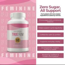 Abronikey True Fem Women's Hormonal Balance Supplement – 13-In-1 Herbal Blend With Saw Palmetto, Fenugreek, Maca & Vitex – Daily Support For Mood, Energy, Menstrual & Menopausal Health – Vegan, Non-GMO – 100% Natural (Pack Of 3) - 3 Bottles - 查看 4
