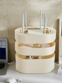 1 juego Caja de almacenamiento para router, caja deorganizador de cables de TV, caja de almacenamiento retro para regleta, cubierta protectora multiusos para enchufes para evitar que los niños la toquen