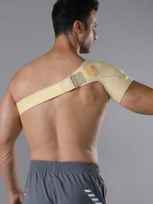 VBOSI 1pc Adjustable Unisex Shoulder Support Brace With Breathable Holes - Breathable & Supportive, Using Hook And Loop Straps To Stabilize Shoulder & Sleeve, Fitness Accessory For Men And Women - Multicolor - View 10