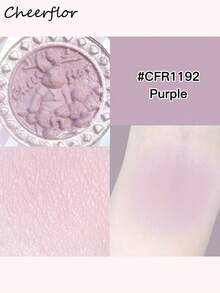 CHEERFLOR Embossed Single Color Blush, Cheeks Powder Blush, Smooth Mate Face Blush, Light, Smooth, Facial Beauty Cosmetic Makeup - CFR1192 - View 2