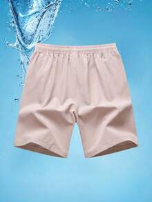 Men's Casual Sports Shorts Quick Dry Running Fitness Workout Breathable Printed Knee Length Shorts