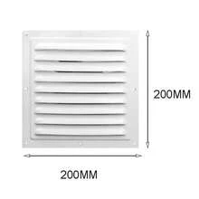Air Vent Grille Ventilation Cover Metal Window Square Vent Insect Screen Cover Aluminum Alloy Heating Cooling Vents Plate