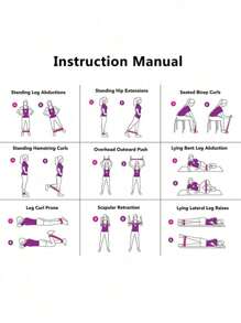 1 peça Faixa de Resistência de Ioga Portátil, Círculo de Fitness Elástico para Glúteos, Agachamentos, Dança, Exercícios de Alongamento, Para Homens e Mulheres