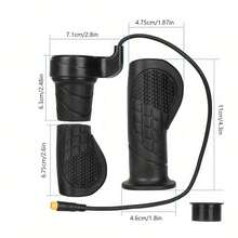 4 件通用电动自行车拇指油门，FT-76X 半旋转油门手柄，右手油门配件 - 黑色 - 查看 8