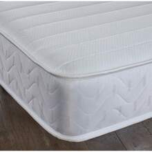 eXtreme Comfort Memory Sprung Mattress - Entry-Level Hybrid Design, Quilted Cooltouch Straight Line Top Panel, Memory Foam & Spring Support, Comfortable & Affordable Three-Quarter Bed Option - White - View 2