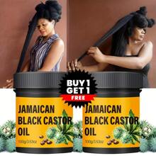 2PCS 100g Jamaican Castor Oil Hair Care, Pure Natural Cold Pressed, Moisturizing And Nourishing The Scalp And Hair Roots, Making The Hair Thicker, Stronger And Healthier, Suitable For All Hair Types Including Curly Hair, Suitable For Both Men And Women