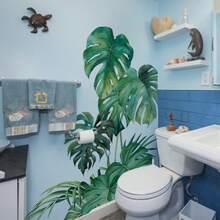BRUP 2 件绿色热带植物叶墙贴 - 彩色 - 查看 10