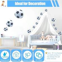 17 buc autocolante de perete cu fotbal, autocolante cu ochi furioși. Autocolante auto pentru oglinda retrovizoare cu expresie drăguță, autocolante de perete autoadezive DIY, decor de perete de diferite dimensiuni pentru camera copiilor, dormitor, mașină, casă, laptop, motocicletă