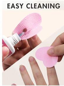200pcs Nail Wipes - Professional Lint-Free Nail Polish Remover Pads, UV Gel Cleansing Tissues, Unscented Manicure Prep And Finish Nail Art Cleaning Tool(Pink)