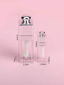 8ml/3ml唇彩管、透明唇釉空管、方形迷你唇彩油空瓶、粉底液样品包装空瓶、便携空瓶、旅行必备迷你补充装，用于存放口红、唇彩、唇彩等化妆液，适合日常使用和赠送朋友 - 彩色 - 查看 4