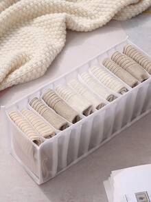 11格袜子抽屉整理器，耐用尼龙衣物收纳袋，带小隔层，适合日常衣柜整理，6格可扩展折叠女士内衣收纳盒 - 彩色 - 查看 17
