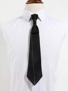 1 Stück Vintage Strass-besetzte Sterne, Mond, Sternenlicht/Kreuz abnehmbare Schleife, einfarbige leicht zu tragende Krawatte, geeignet für Lässig, Business, täglichen Gebrauch