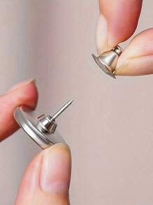 6Pairs Magnetic Curtain Closure, Curtain Weights Magnets Clips With Tack, Drapery Magnetic Holder Buckle, Keep Curtain Or Shower Curtain Closed To The Wall, Prevent Being Blown Away By The Wind