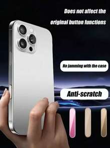 2 pezzi Protezione scorrevole in metallo per pulsante fotocamera compatibile con 16/Plus/Pro/Max, anti-graffio, con allineamento automatico, supporta la cattura touch laterale, disponibile in più colori
