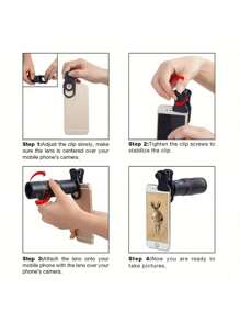18X25 Telephoto Mobile Phone Lens With High-Power Zoom, Which Is Perfectly Suitable For Outdoor Photography During Camping. Compatible With Iphone Android Phone For Summer Vacation, Travel, Creative Photography, Social Media Content, Vlogging Phone Accessories