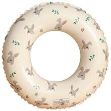 1 Pc Inflatable PVC Swimming Ring - Pink Rabbit, Teddy Bear, Bunny, Cartoon, Pool Float, Suitable For Summer Party, Wedding, Beach Photo Shooting - Great For Family Fun, Inflatable Pool Accessories