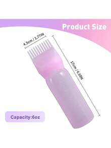 Salon Hair Oil Dispenser Bottle, Professional Hair Dye Brush Bottle, Hairdresser Hair Dye Supplies, Shampoo Brush, Unisex, Back To School, Travel Vacation Essential, Women's Hair Accessory, Aftercomb, Hairdresser Accessory, Hair Dryer, Hair, Hairdresser, Hair Styling Tool, Hair Care Product, Hair Dryer, Hair, Accessory, Hair Care Product, Hair Styling Tool - Multicolor - View 3