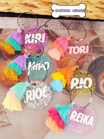 1PC Acrylic Name Keychain, Backpack Name Keychain, 3D Name Keychain, Personalized Name Keychain, Backpack Name Tag, Diaper Bag Tag, School Bag Tag