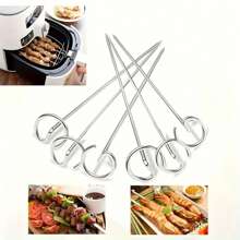 10/20 packs de brochettes pour friteuse à air, mini support à brochettes en acier inoxydable, présentoir vertical pour autocuiseur, four grille-pain, barbecue, crevettes, steak, légumes, poulet